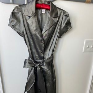 Metallic Gray Dress